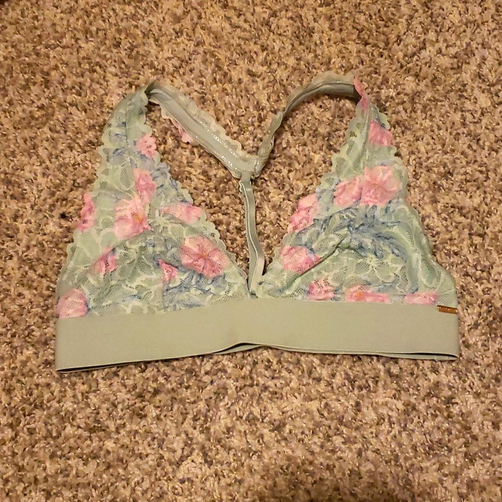 PINK Floral Lace Bralette